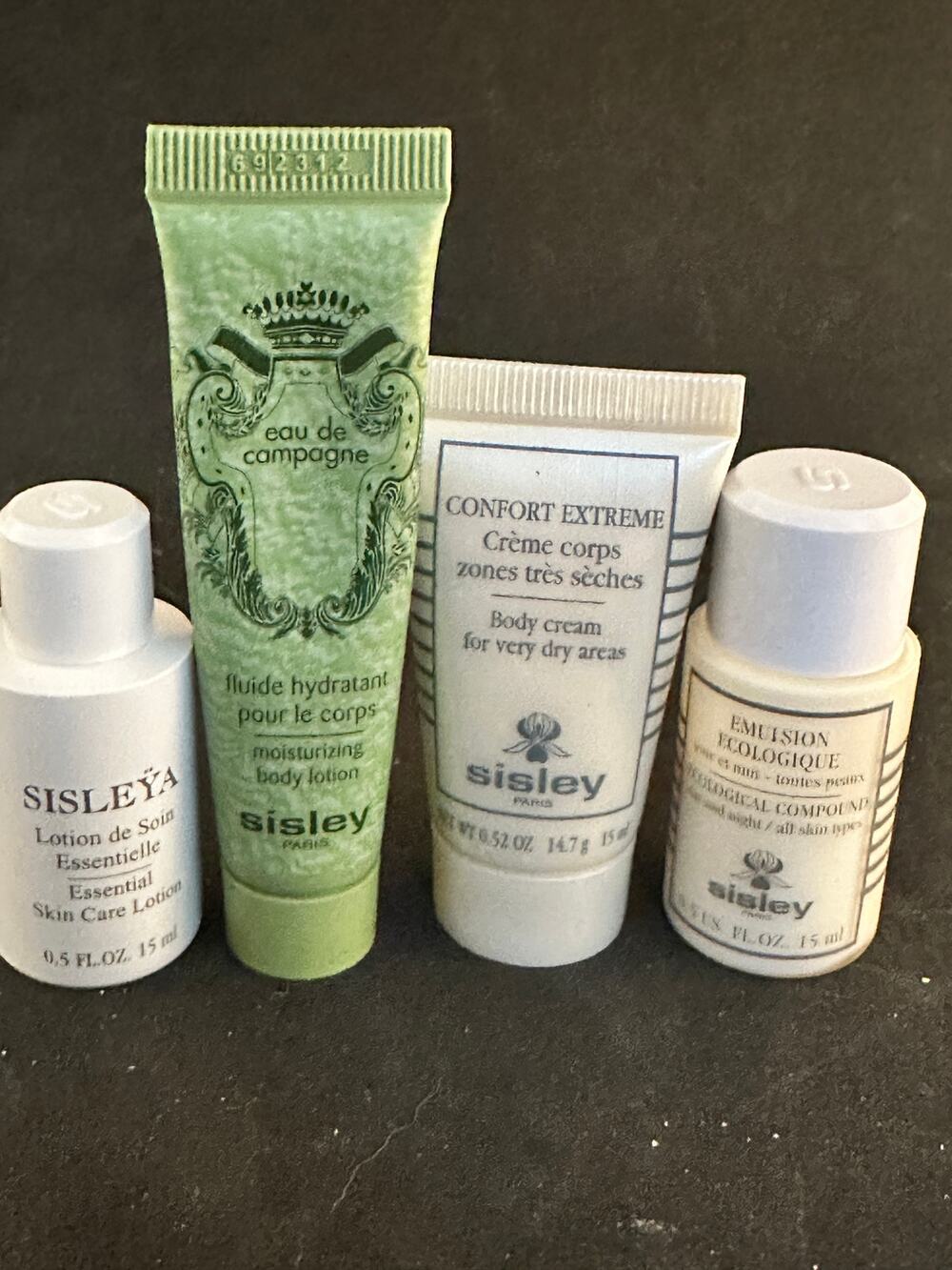 NIB Sisley Lotion Sample Lot; 4 samples; .5 oz each